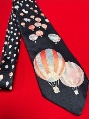 Leonard Paris silk hot air balloon tie!!
